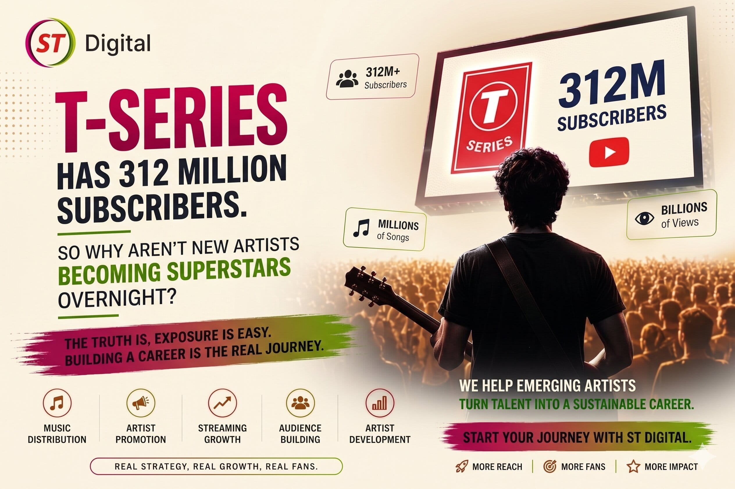 T-Series Has 312 Million Subscribers. So Why Aren't New Artists Becoming Superstars Overnight?